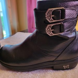 Alegria leather black boots, size 9 / 39